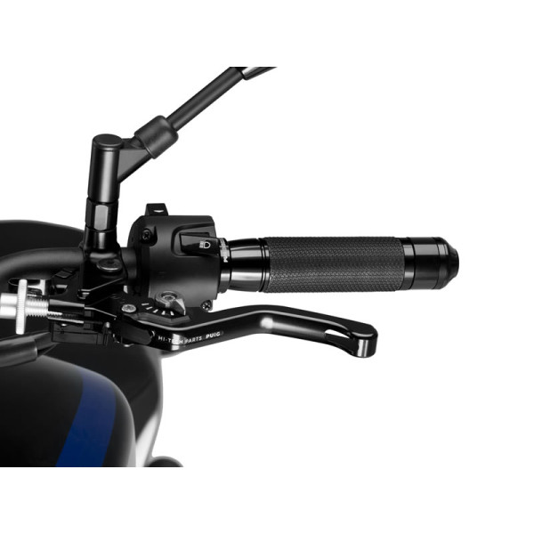 Puig Short V3 Clutch (Black Lever With Blue Selector) Silver